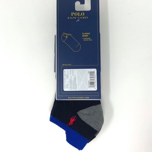 Polo Ralph Lauren Classic Sport No-show Socks 3pk - Picture 2 of 4